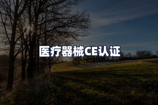医疗器械CE认证
